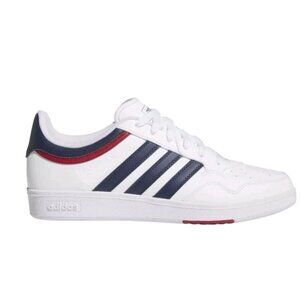 Adidas Hoops 4.0 White Blue Red Lace Up Sneakers JQ9986 Men's Sizes 7.5